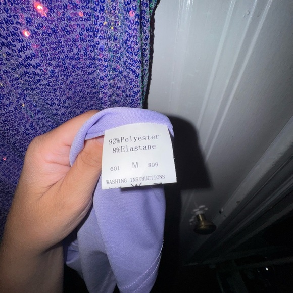 NWOT - Purple Iridescent Sequin Dress - Picture 4 of 4